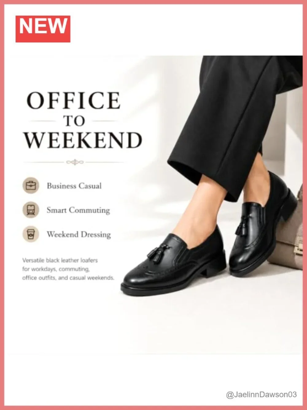 Women's Leather Tassel Loafers Brogue Wingtip Slip On Shoes Low Block Heel